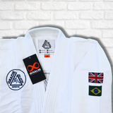 Gracie Swindon / Braus Flags Adults GI - White (pick-up only)
