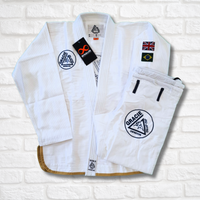 Gracie Swindon / Braus Flags Adults GI - White (pick-up only)